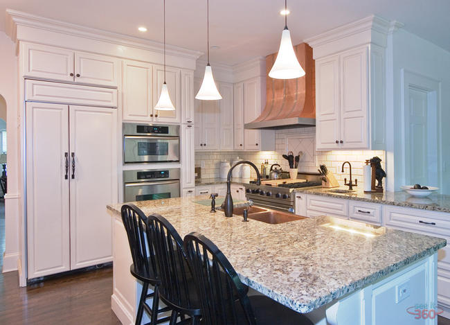 Interior Photography:  white kitchen