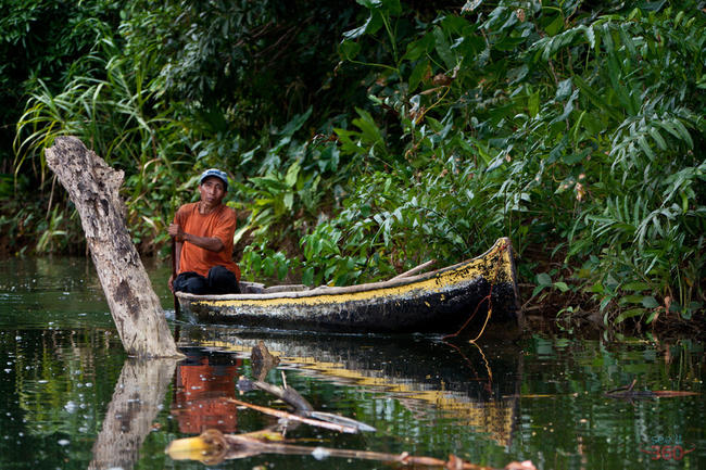 On the river in Cayuco