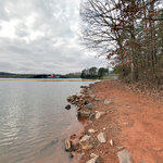 Flooding on Lake Lanier at Buford Dam