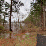 Parking lot flooding at Little Ridge Park @ Lake Lanier